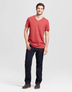 Mens-Standard-Fit-Heathered-Short-Sleeve-V-Neck-T-Shirt03-600x764