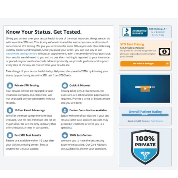 Fast, Private & Affordable STD Testing at STD Check