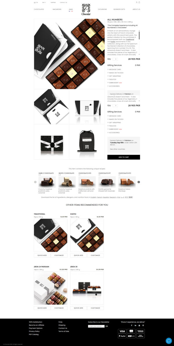 All Numbers at Z Chocolat