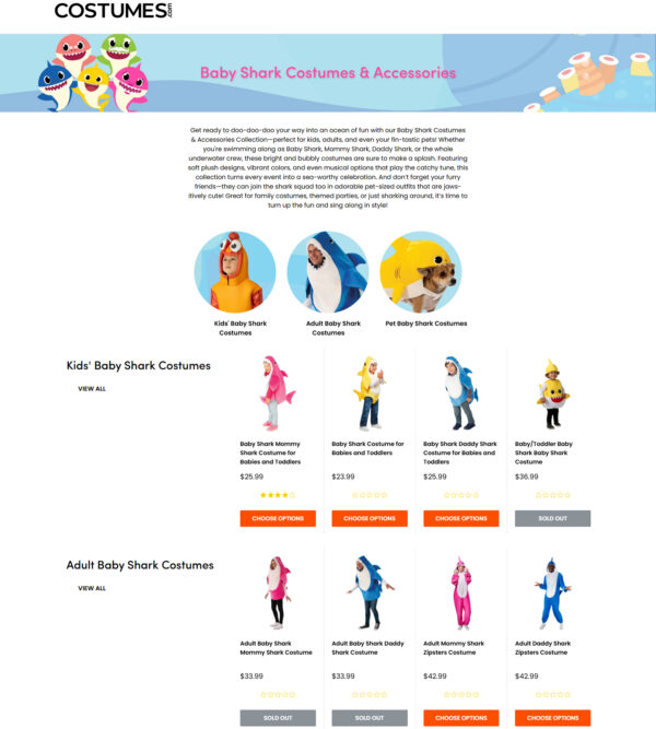 Baby Shark Costumes & Accessories at COSTUMES