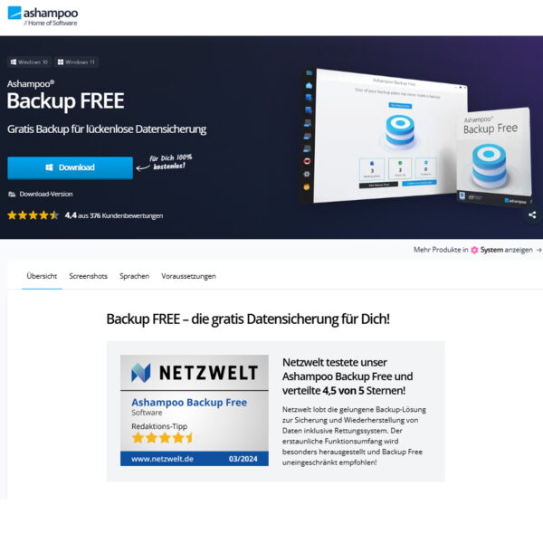 Backup FREE – die gratis Datensicherung für Dich! Backup FREE – die gratis Datensicherung für Dich! at Asha Mpoo