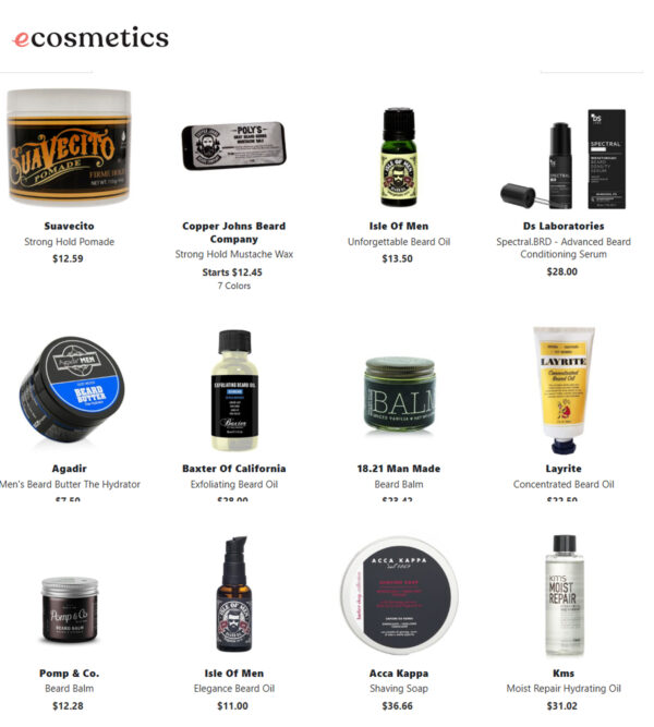 Beard Care at E Cosmetics