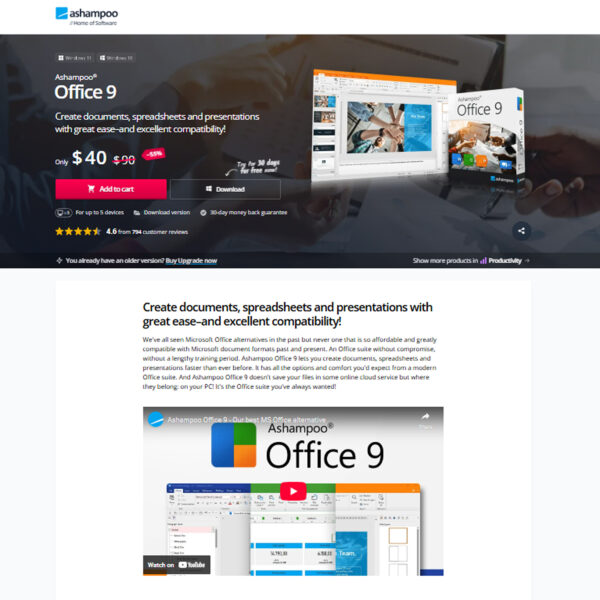 Create documents, spreadsheets and presentations with great ease–and excellent compatibility! at Asha Mpoo