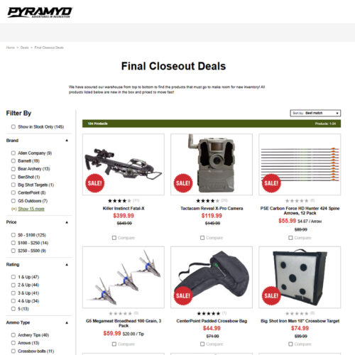 Final Closeout Deals at PYRAMYD