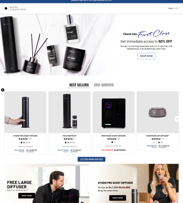 Get immediate access to 50% OFF at Hotel Collection