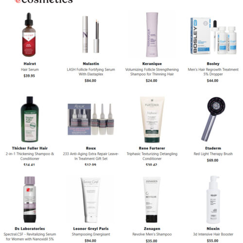 Hair Thinning & Hair Loss' at E Cosmetics