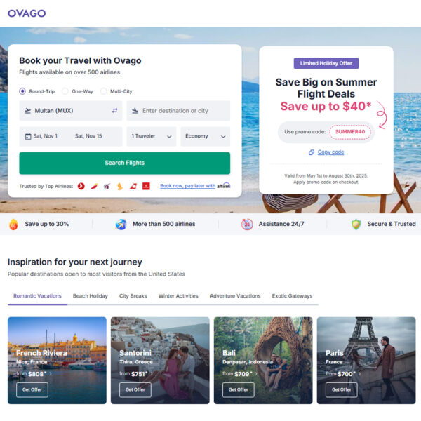 Inspiration for your next journey at OVAGO