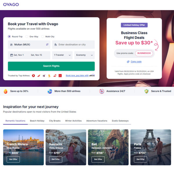 Inspiration for your next journey at OVAGO