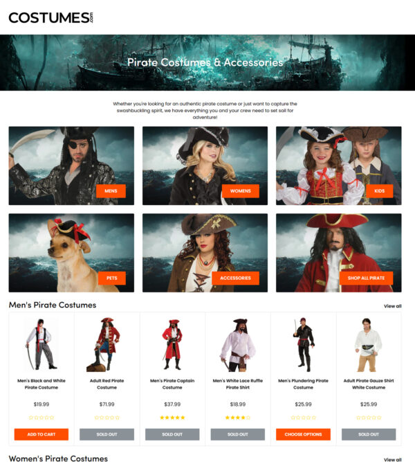 Pirate Costumes & Accessories at COSTUMES