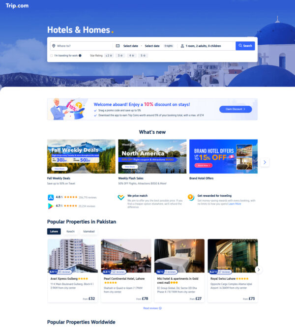 Save on travel with Trip