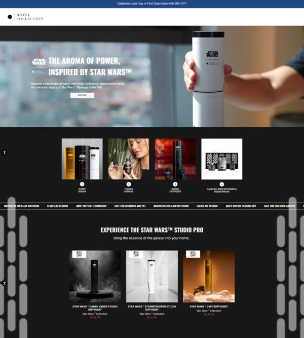 THE AROMA OF POWER, INSPIRED BY STAR WARS™ THE AROMA OF POWER, INSPIRED BY STAR WARS™ at Hotel Collection