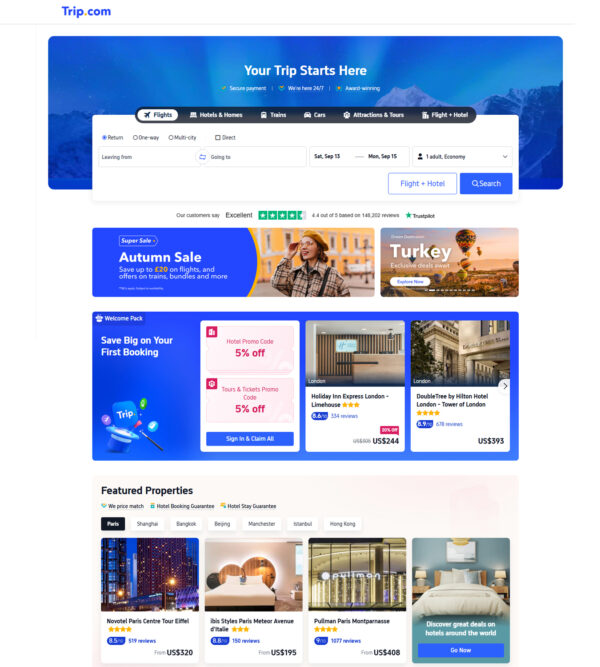 United Kingdom Home Page at Trip.com