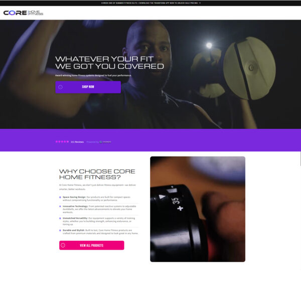 Why Choose Core Home Fitness at CORE Home Fitness