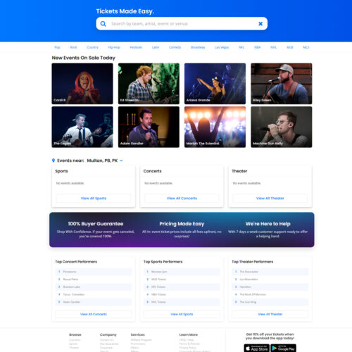 permanent link of ticketnetwork.com for entertainment