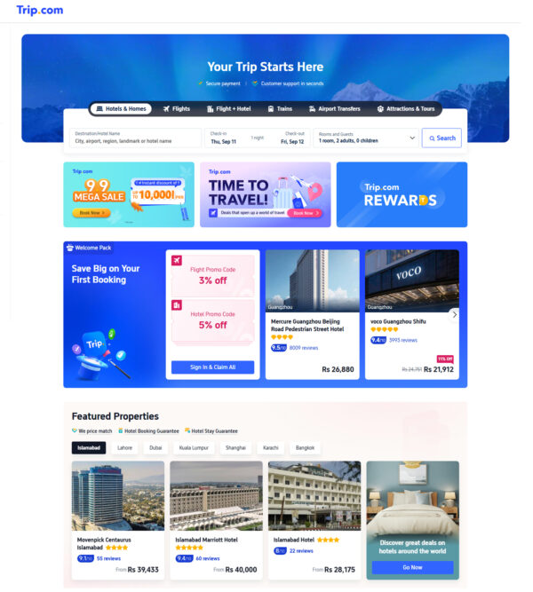 Global Home Page at Trip.com