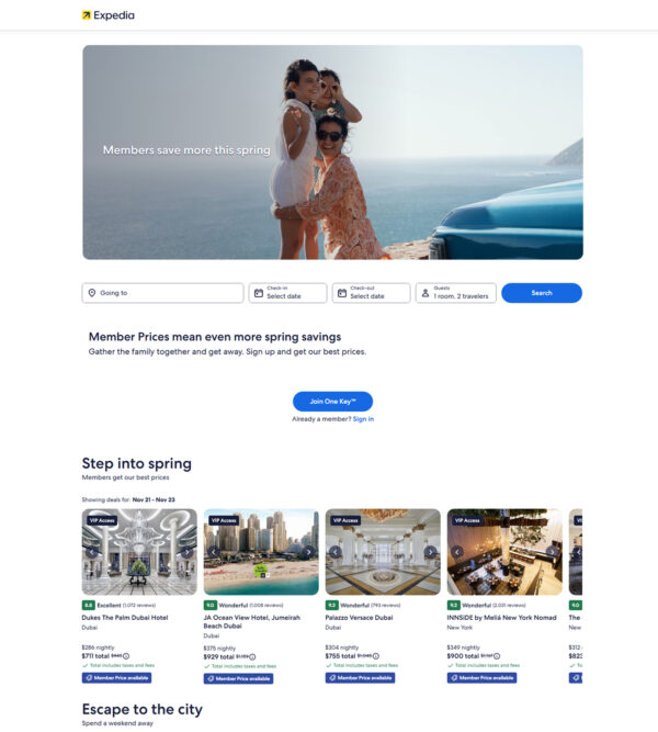 Expedia family travel deals
