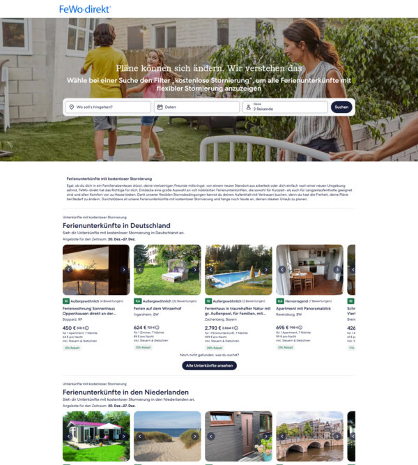 Fewo-Direkt family vacation deals