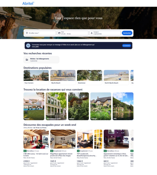 Tout l’espace rien que pour vous