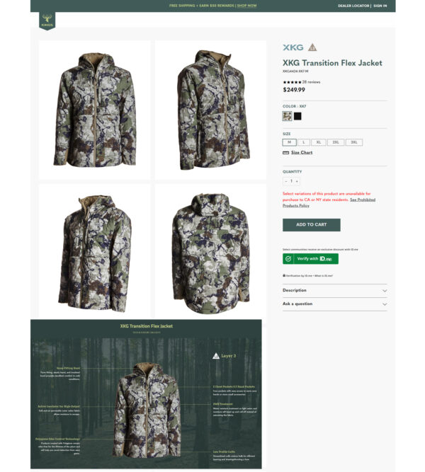 XKG Transition Flex Jacket _ Kings Camo