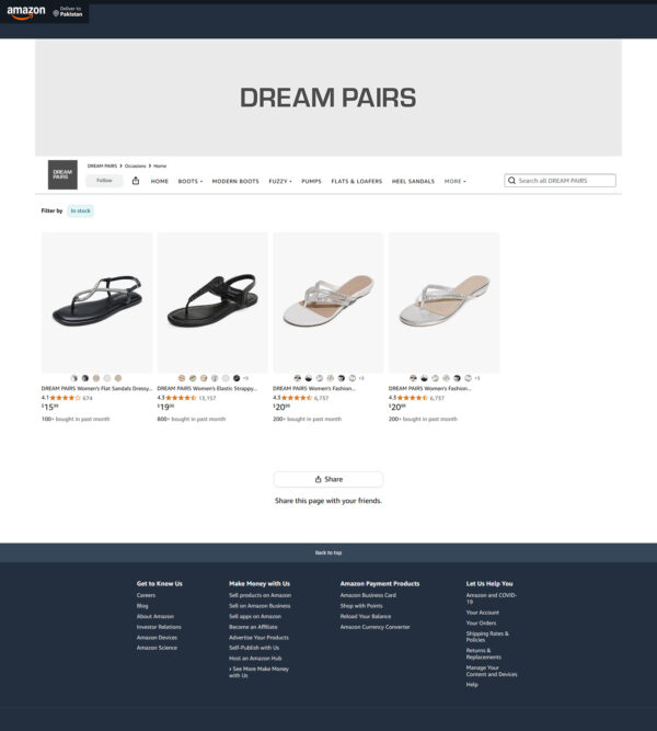 best sellers in women’s shoes_Amazon