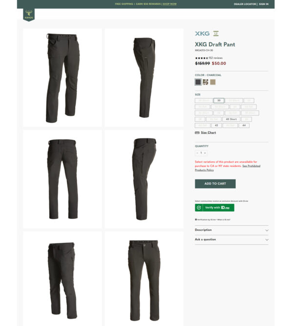 draft pant _ Kings Camo draft pant _ Kings Camo