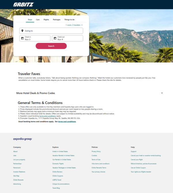 exclusive global vacation deals_Orbitz