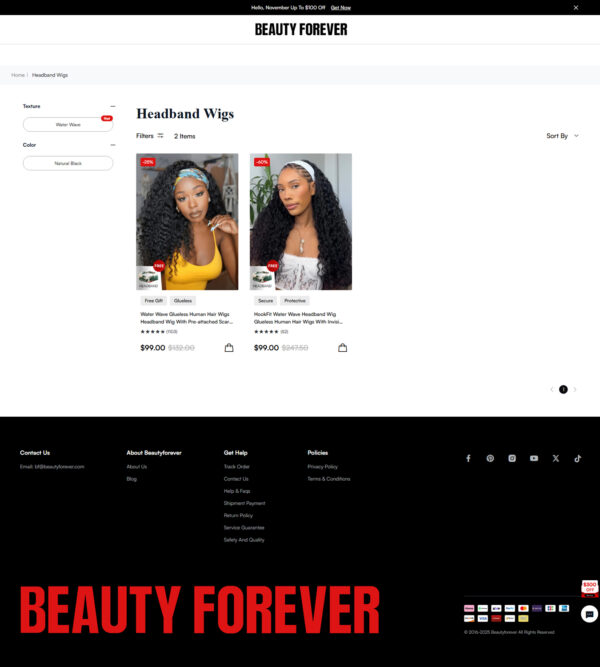 headband wigs_Beauty For Ever