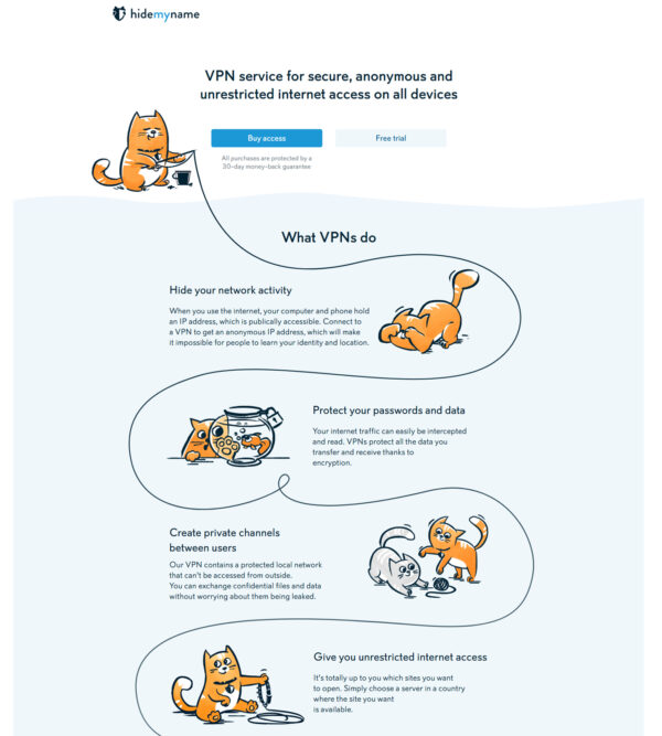 permanent link for VPN service_HideMyName
