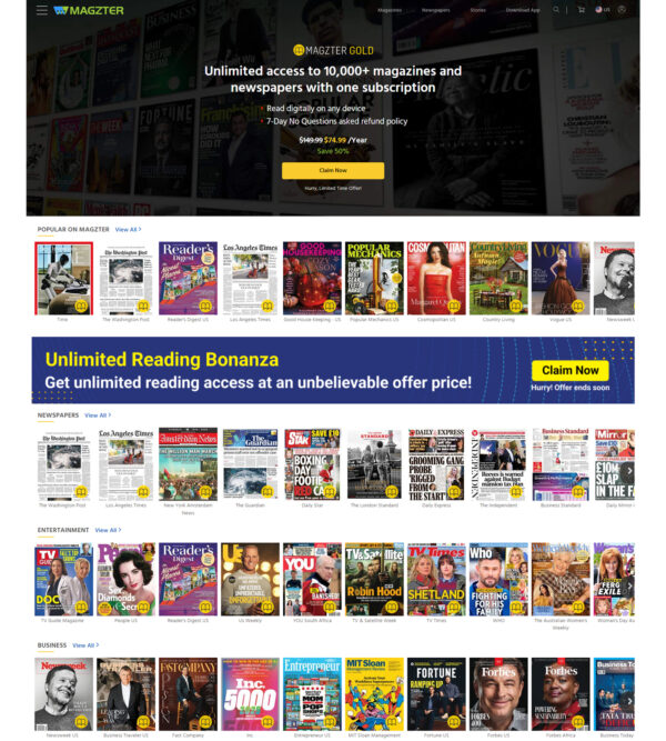 permanent link of Magzter