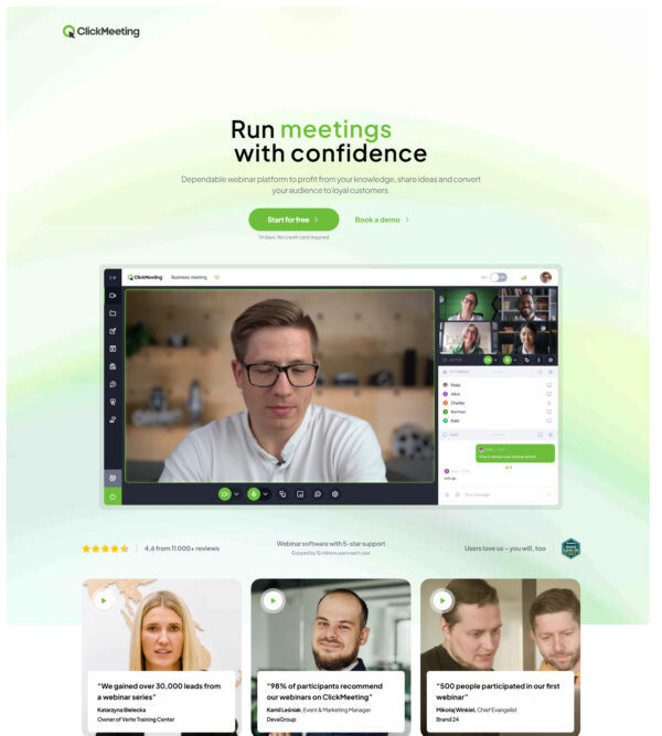 platform for online meetings_ClickMeeting