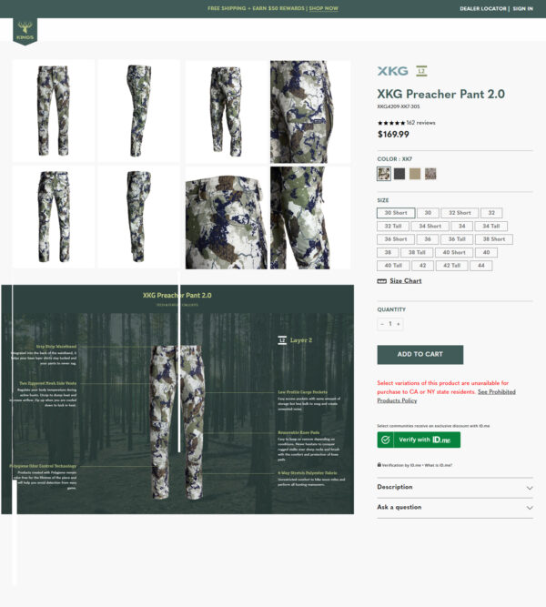 preacher pant _ Kings Camo