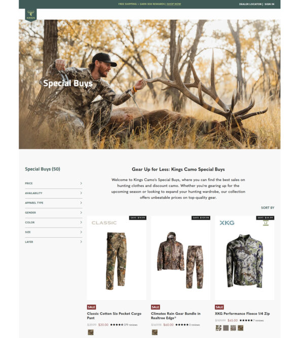 special buys_Kings Camo