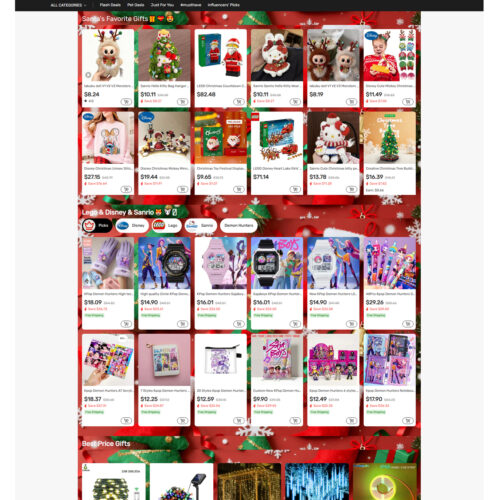 Christmas gift specials promotion