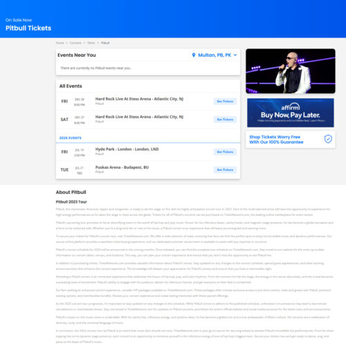 Concerts – Pitbulls Concerts – Pitbulls