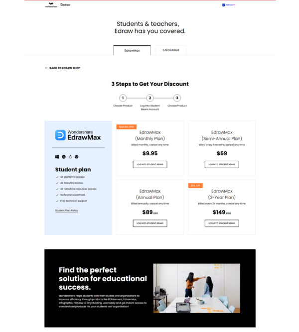 Edraw education version _ Wondershare
