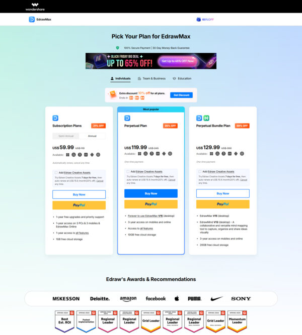 EdrawMax pricing _ Wondershare