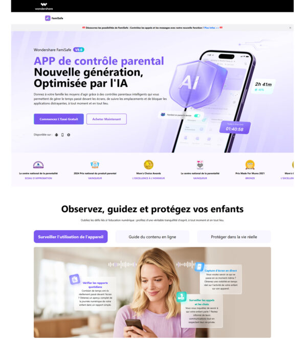 FamiSafe home page _ Wondershare