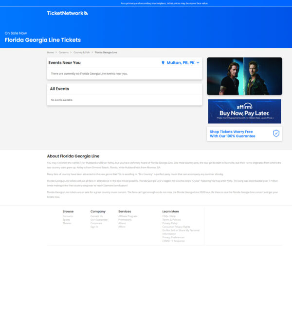 Florida Georgia Line Tickets