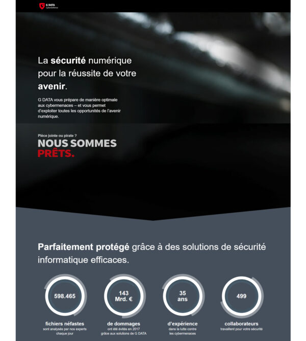 French homepage _ G Data