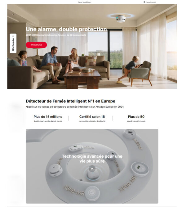 French homepage _ X-Sense