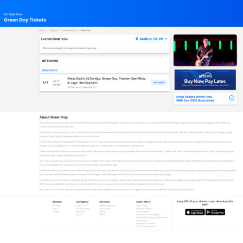 Green Day tickets _ TicketNetwork Green Day tickets _ TicketNetwork