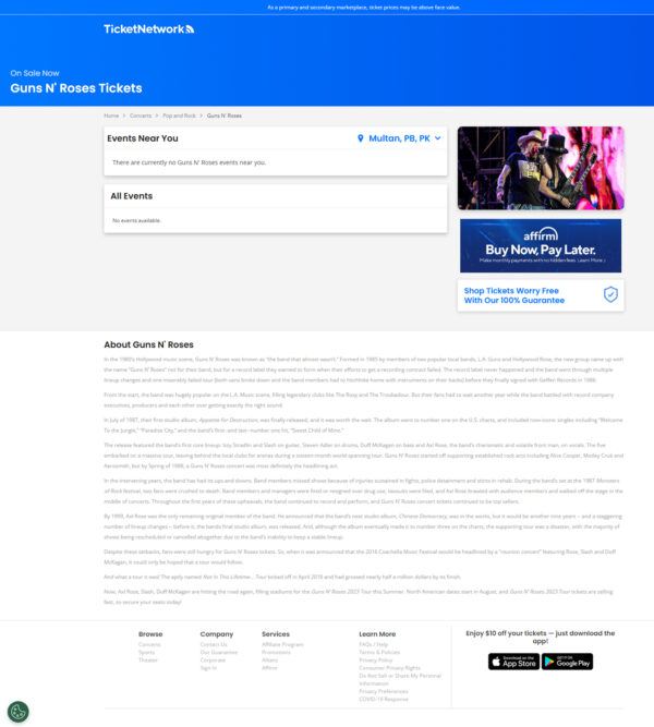 Guns N’ Roses _ Ticket Network