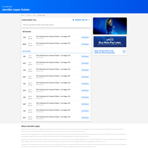 Jennifer Lopez Tickets _ TicketNetwork