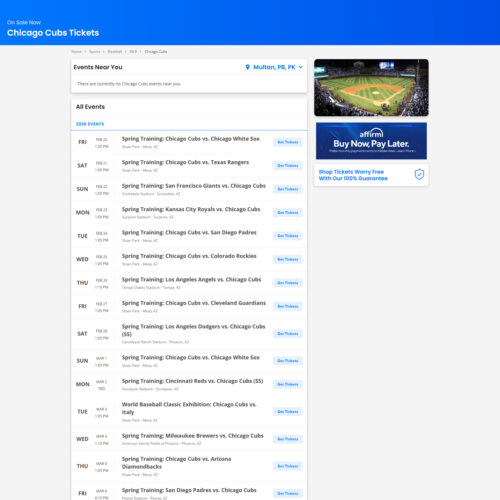 MLB Chicago Cubs tickets _ TicketNetwork MLB Chicago Cubs tickets _ TicketNetwork