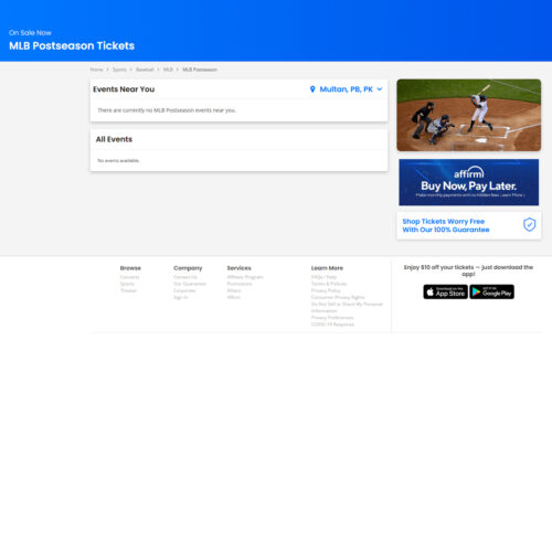 MLB Postseason Tickets MLB Postseason Tickets