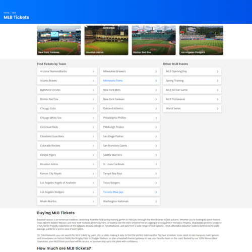 MLB Tickets MLB Tickets