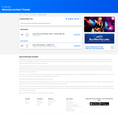 Miranda Lambert Tickets _ TicketNetwork Miranda Lambert Tickets _ TicketNetwork