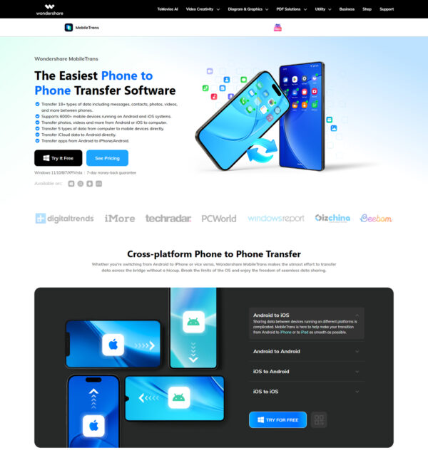MobileTrans - Phone Transfer _ Wondershare MobileTrans - Phone Transfer _ Wondershare