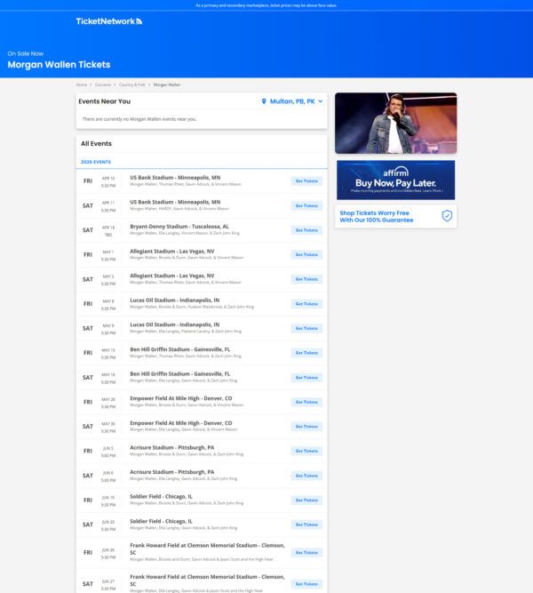 Morgan Wallen tickets _ TicketNetwork