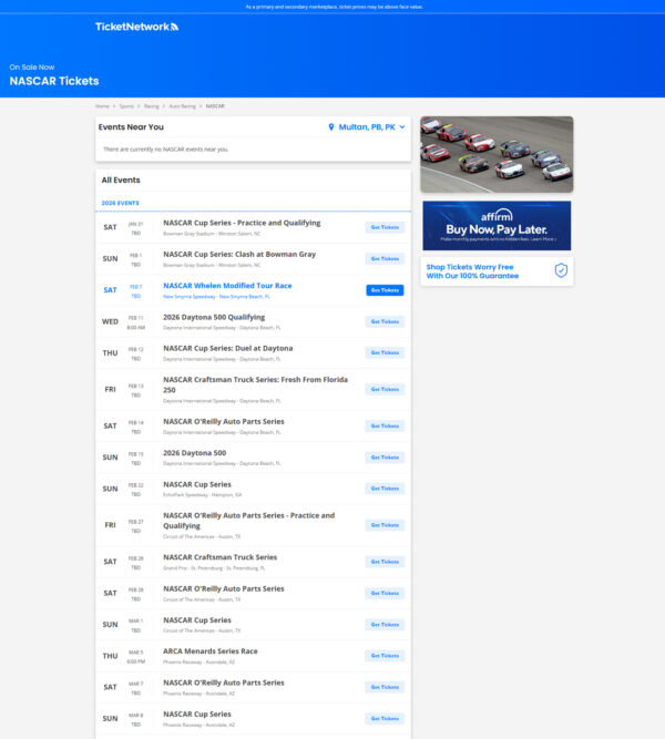 NASCAR Tickets _ TicketNetwork